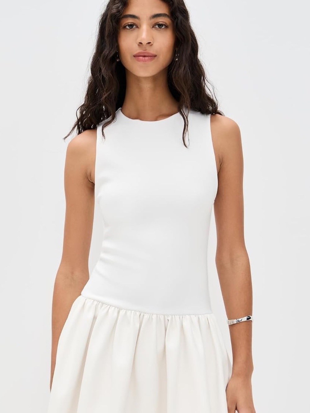 alice + olivia Ella Combo Vegan sleeveless Mini Dress